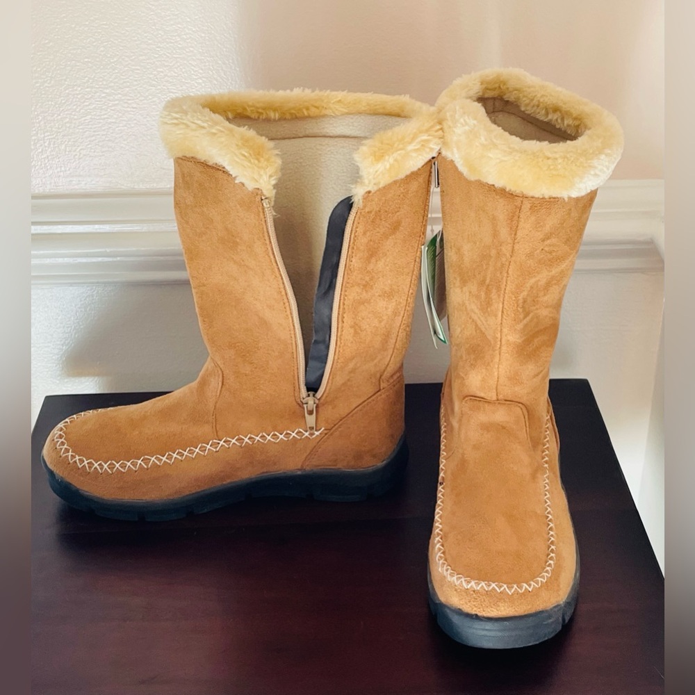 Itasca Daphne Sand Faux Shearling Winter Boots Women’s Size 7 NWT - Picture 4 of 13